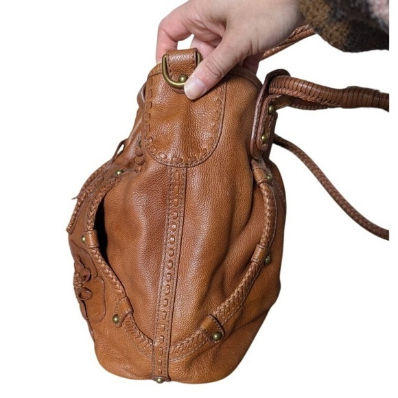 RARE Vintage Lockheart shoulder bag handtooled leather floral‎ paisley 90s y2k - Picture 5 of 13